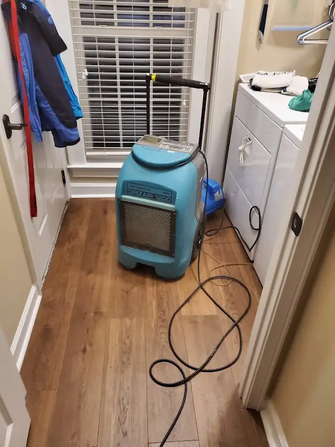 Commercial dehumidifier deployed for Crawl Space Restoration in Forest